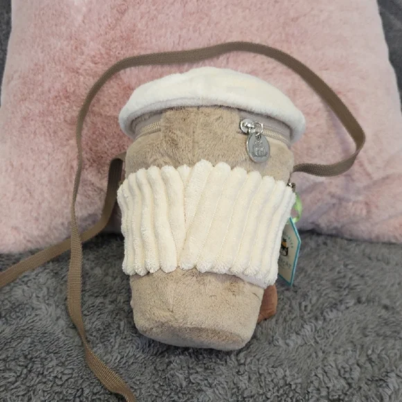 Jellycat Amuseables Coffe On The Go Shoulder Bag - Picture 4 of 10